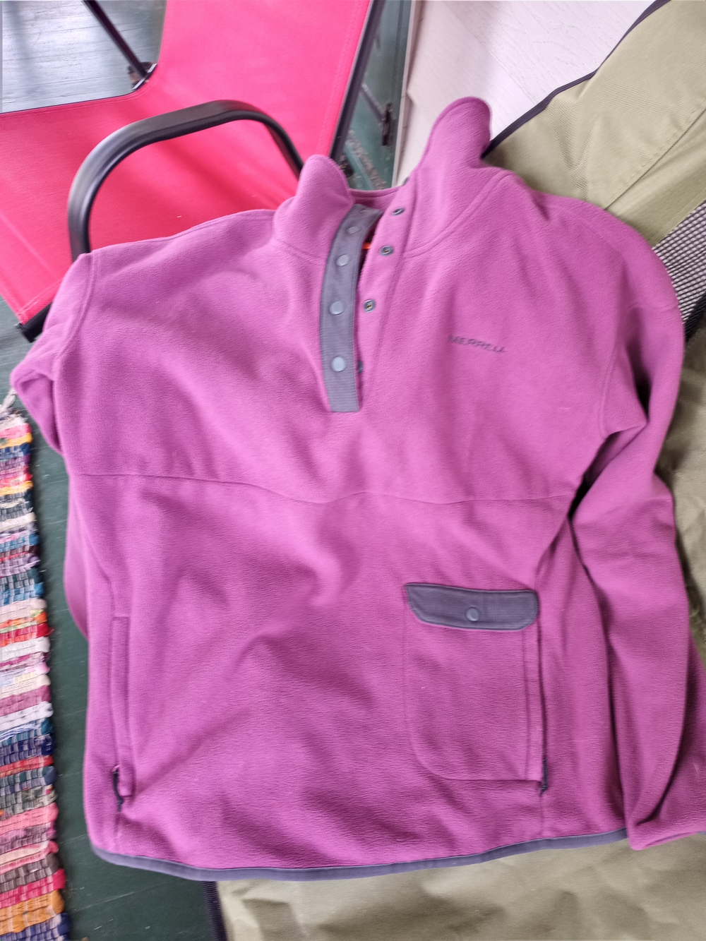 Womens Pullover Fleece Sweater - Purple MERRELL